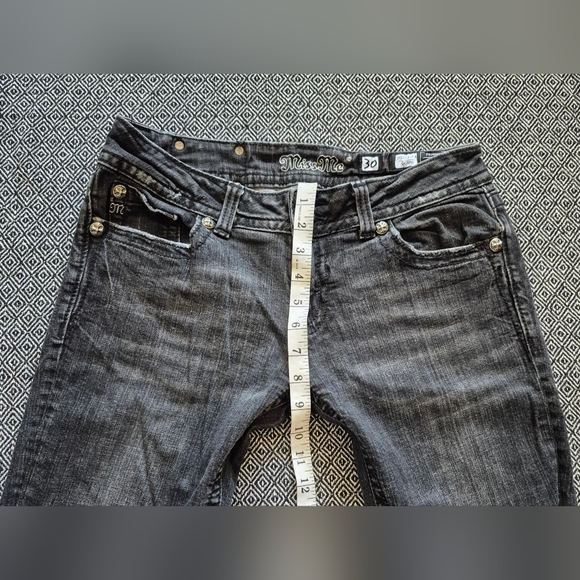 Miss Me Black Skinny Jeans Size 30 - Picture 3 of 10